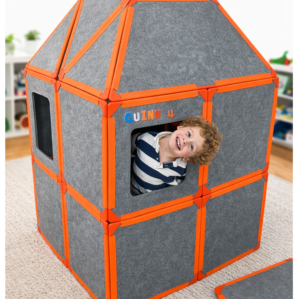 Montessori MonteCraft – Blocs de construction magnétiques premium (68 Blocs)